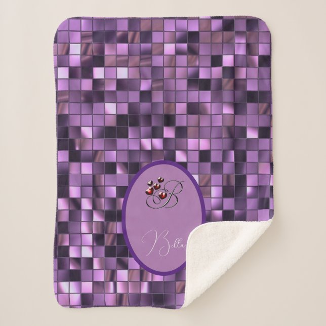 Manta Sherpa Púrpura (Anverso)