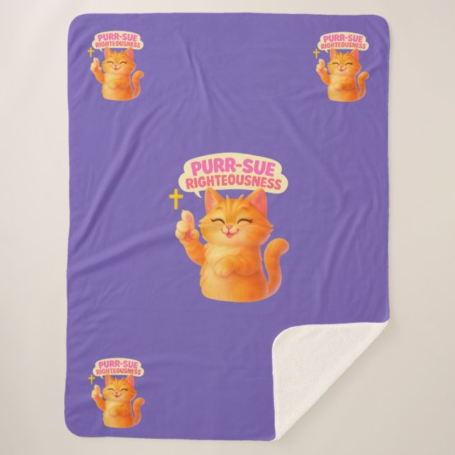 Manta Sherpa Purr-sue Righteousness - Christian (Anverso)