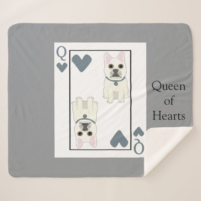 Manta Sherpa Queen of Hearts (Anverso (horizontal))