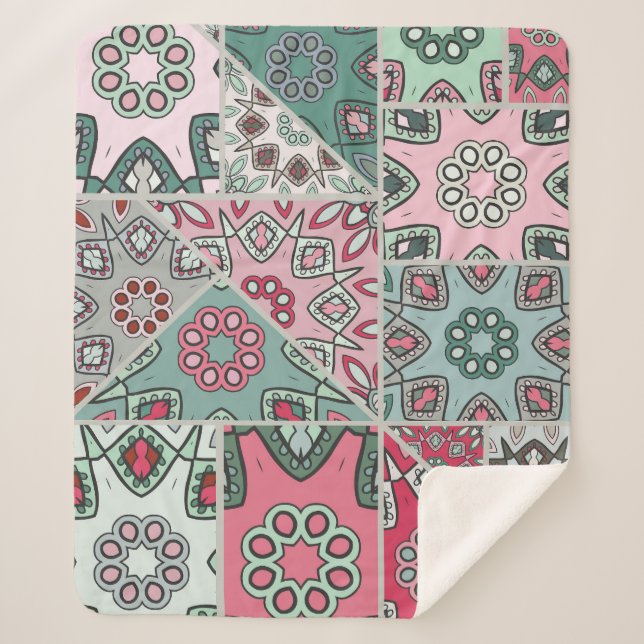 Manta Sherpa Quilt Vintage (Anverso)