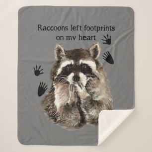 Manta Sherpa Raccoons dejó huellas en mi cita de los animales d