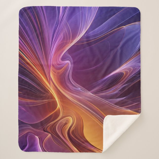 Manta Sherpa Radiant orange purple (Anverso)