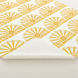 Manta Sherpa RADIATE Be The Sunshine Vintage Retro Gold Graphic