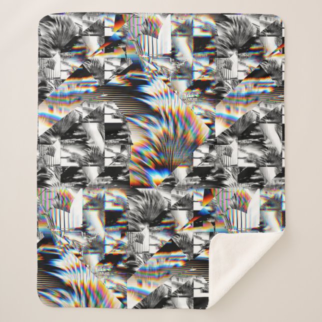 Manta Sherpa Rainbow Assault  Sherpa Blanket (Anverso)