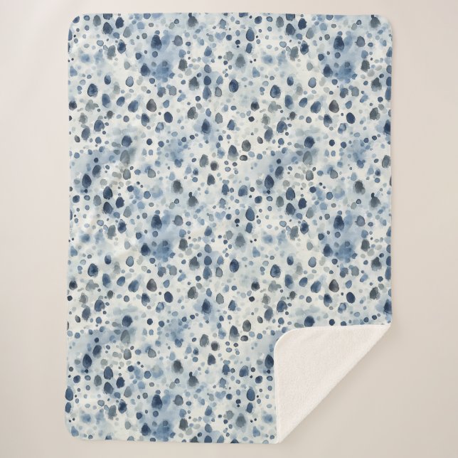 Manta Sherpa Rainy Day Blue (Anverso)