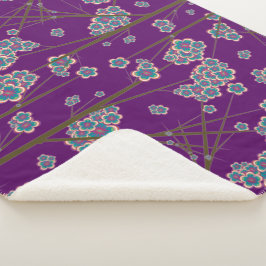 Manta Sherpa Ramas peculiares Amethyst Sherpa Blanket