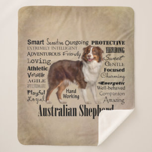 Manta Sherpa Rasgos del Pastor Rojo Australiano