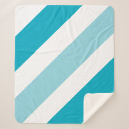 Manta Sherpa Rayado de dos tonos