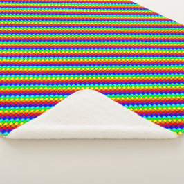 Manta Sherpa Rayas arcoiris - Sherpa Blanket