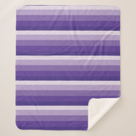 Manta Sherpa Rayas ómbre en tonos violetas