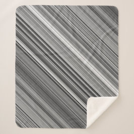 Manta Sherpa Rayo gris de escala de grises