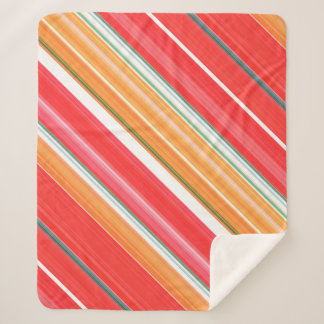 Manta Sherpa Rayo rojo y amarillo fresco y brillante