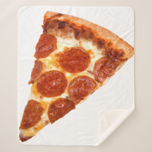 Manta Sherpa rebanada de pizza de pepperoni clásica de Slippery