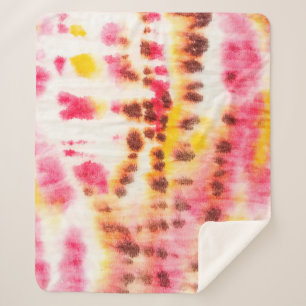 Manta Sherpa Red Artistic Dirty. Tie Dye Texture. Gray Brush Pa