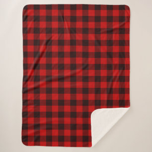 Manta Sherpa Red Buffalo Plaid Sherpa Blanket