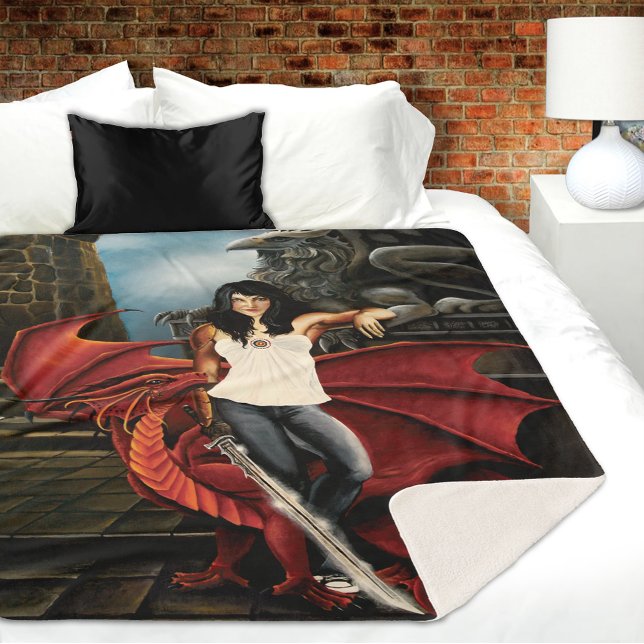Manta Sherpa Red Dragon Urban Fantasy (Subido por el creador)