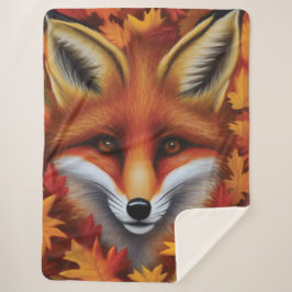 Manta Sherpa Red Fox Sherpa Blanket