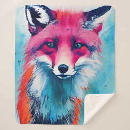 Manta Sherpa Red Fox Sherpa Blanket