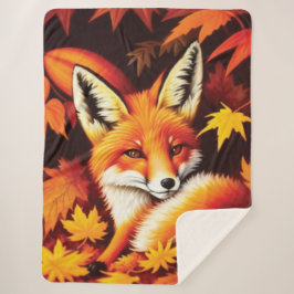 Manta Sherpa Red Fox Sherpa Blanket