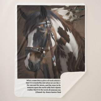 Manta Sherpa Red Hawk's horse Sundance