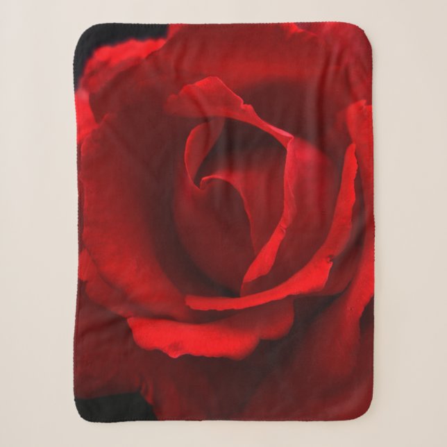 Manta Sherpa Red Rose sbcna (Anverso)