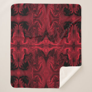 Manta Sherpa Red Smoke Sherpa Blanket