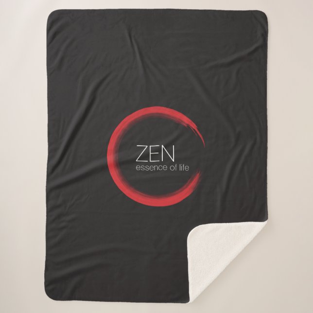 Manta Sherpa Red Zen Sherpa Blanket (Anverso)