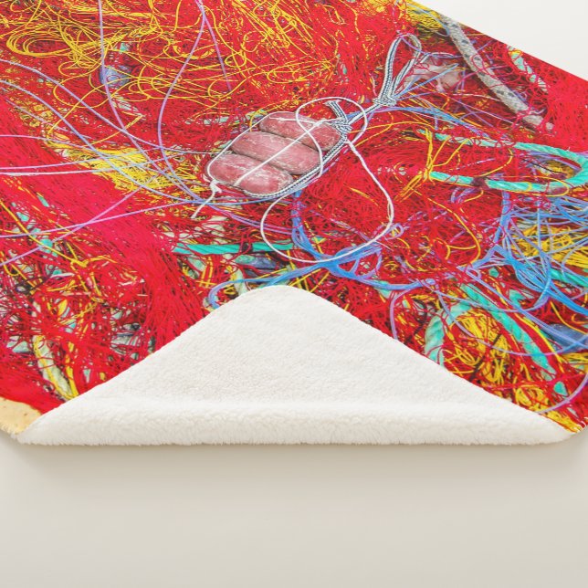 Manta Sherpa Redes de pesca coloridas (3/4)