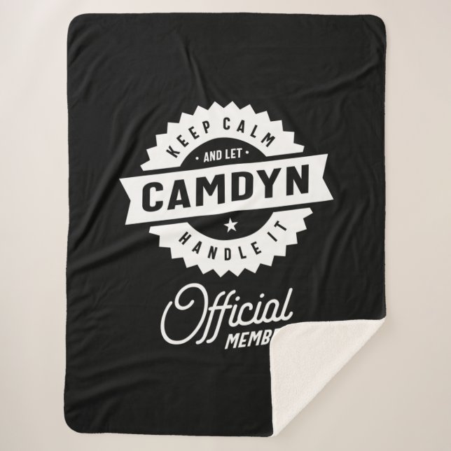 Manta Sherpa Regalo de cumpleaños con nombre personalizado de C (Anverso)