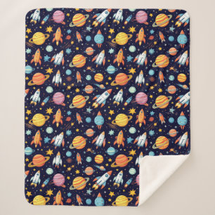 Manta Sherpa Regalo de decoración de astronomía suave galaxia a
