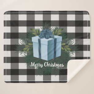 Manta Sherpa Regalo de los Navidades de Buffalo Plaid Vacacio