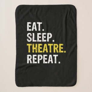 Manta Sherpa Regalo de teatro de teatro de repetición de teatro