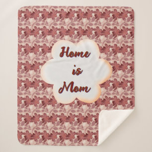 Manta Sherpa Regalo floral personalizado y hecho a medida para 