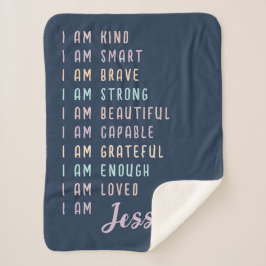 Manta Sherpa Regalo motivacional para Chica adolescente persona