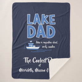 Manta Sherpa Regalo Personalizado de Guay Lake Dad