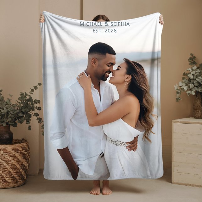 Manta Sherpa Regalos de boda Sherpa Blanket Personalizado Regal (Subido por el creador)
