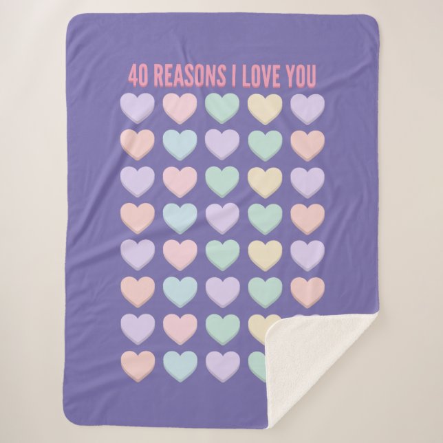 Manta Sherpa Regalos de cumpleaños 40 - regalos 40 (Anverso)