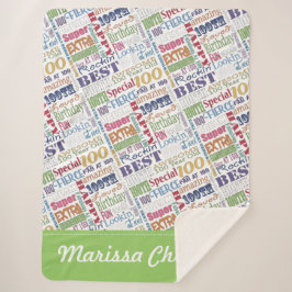 Manta Sherpa Regalos especiales y únicos de la fiesta de cumple