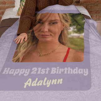 Manta Sherpa Regalos fotográficos personalizados para violeta d