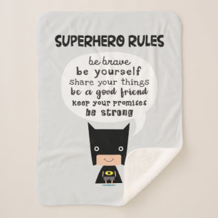 Manta Sherpa Reglas de superhéroe