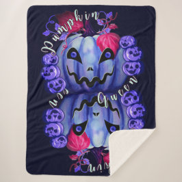 Manta Sherpa Reina de calabaza