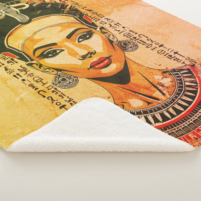 Manta Sherpa Reina real de Egipto - Arte neo-faraón moderno (3/4)