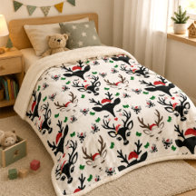 Reno de Navidad Alegre y Festivo para Guardería y