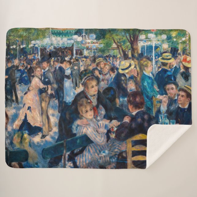 Manta Sherpa Renoir - Danza en Le Moulin de la Galette (Anverso (horizontal))