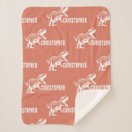 Manta Sherpa Repetidor Nombre T-Rex Firma Rust