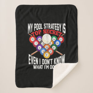 Manta Sherpa Reproductor de Billiards La estrategia de mi pis