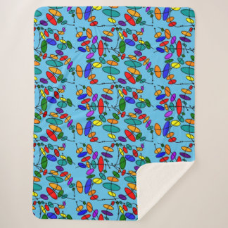 Manta Sherpa Resumen Círculos Coloridos