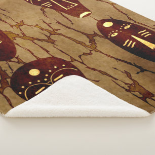 Manta Sherpa Resumen de dibujo tribal africano