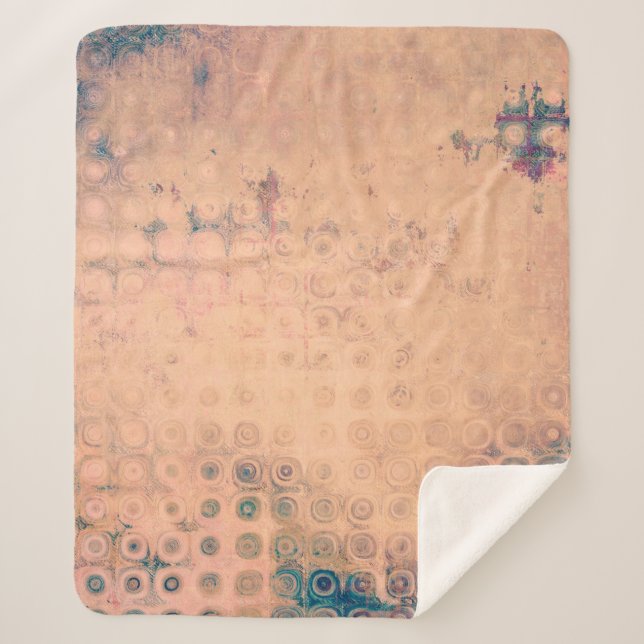 Manta Sherpa Resumen de fondo de grueso abstracto, envejecido,e (Anverso)