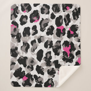 Manta Sherpa Resumen de fondo de textura animal, leopardo, áfri